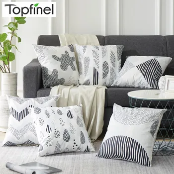 Topfinel Cartoon Geometric Black&White Cushion Covers Microfiber Square Home Decorative Throw Pillowcase For Sofa Seat Car Bed
Topfinel Cartoon Geometric Black&White Cushion Covers Microfiber Square Home Decorative Throw Pillowcase For Sofa Seat Car Bed