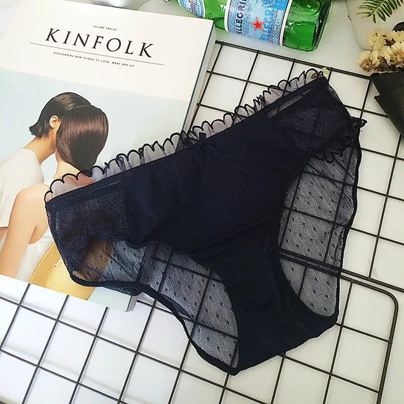 Red Transparent Mesh Lace Fabric Sexy Seamless Wavy Side Waist Cotton Ladies Triangle Briefs Underwear Women L50 Z41
Red Transparent Mesh Lace Fabric Sexy Seamless Wavy Side Waist Cotton Ladies Triangle Briefs Underwear Women L50 Z41