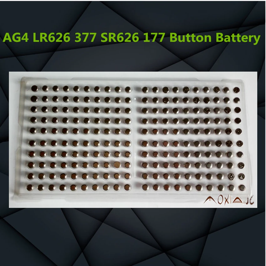 NEW 200PCS/LOT Ag4 1.5v button battery lr626 377 sr626sw 177 button cell battery watch toy electronic
NEW 200PCS/LOT Ag4 1.5v button battery lr626 377 sr626sw 177 button cell battery watch toy electronic