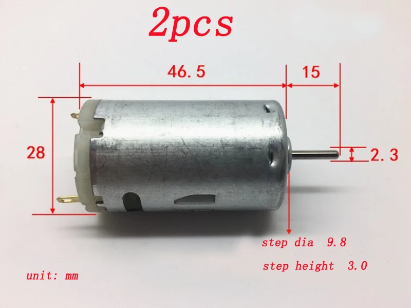 2pcs High-speed Large Torque 390 Carbon Brush Motor w/ Cooling Fan DC 6V-12V for RC Model DIY 12V 15000RPM High Speed Engine | Игрушки и