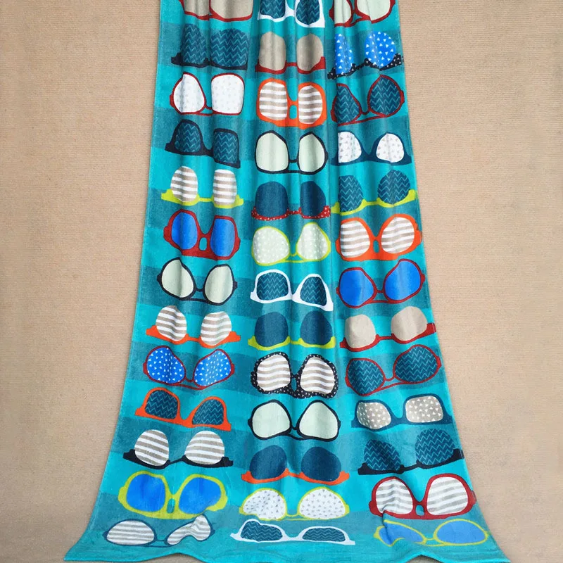 2018 style wholesale large size 160*90cm cotton sunglasses pattern beach towel and bath towel sports swimming towels soft cotton
2018 style wholesale large size 160*90cm cotton sunglasses pattern beach towel and bath towel sports swimming towels soft cotton