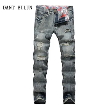 2020 Men Brand Designer Vintage Repaired Distressed Jeans Men's Straight Slim Ripped Hole Denim Jeans Patchwork Jeans
2020 Men Brand Designer Vintage Repaired Distressed Jeans Men's Straight Slim Ripped Hole Denim Jeans Patchwork Jeans
