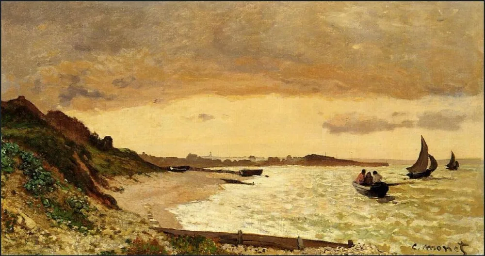 High quality Oil painting Canvas Reproductions The Coast at Sainte-Adresse (1864) By Claude Monet hand painted
High quality Oil painting Canvas Reproductions The Coast at Sainte-Adresse (1864) By Claude Monet hand painted