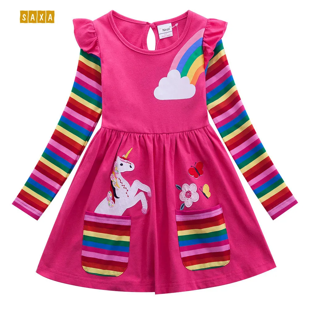 Girl Dress 2019 Spring and Autumn Unicorn Dress Cotton Cartoon Embroidered Stripe Girl Long Sleeve Dress kids dresses for girls
Girl Dress 2019 Spring and Autumn Unicorn Dress Cotton Cartoon Embroidered Stripe Girl Long Sleeve Dress kids dresses for girls