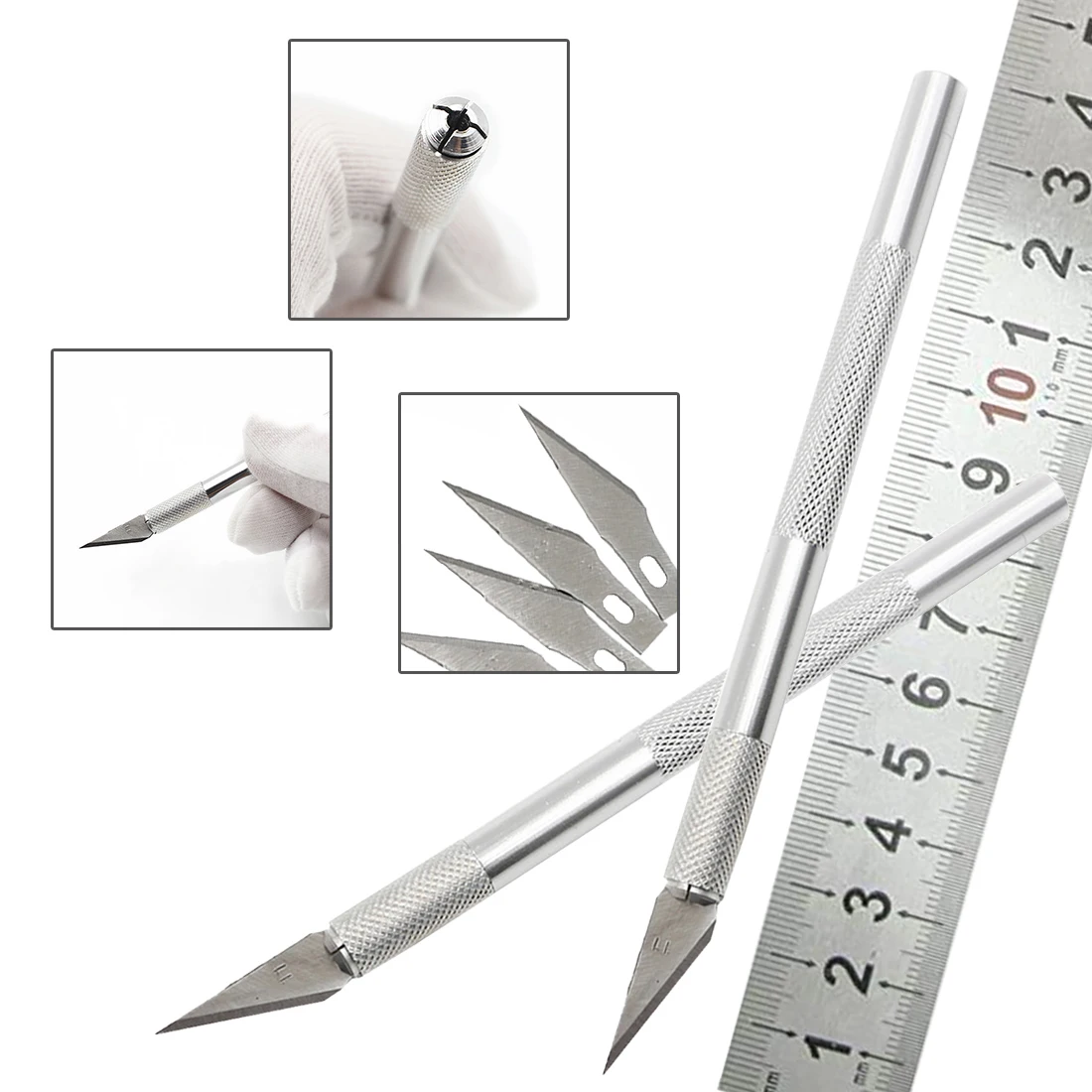 Hot Engraving Craft knives Non-Slip Metal Scalpel Knife Tools Kit Cutter + 6pcs Blades Mobile Phone PCB DIY Tool
Hot Engraving Craft knives Non-Slip Metal Scalpel Knife Tools Kit Cutter + 6pcs Blades Mobile Phone PCB DIY Tool