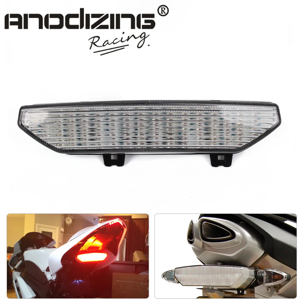 Smoke Clean Motorcycle Tail Light LED Integrated Signal for KAWASAKI NINJA ZX-6R ZX6R 07-08 Concours 14 08-14
Smoke Clean Motorcycle Tail Light LED Integrated Signal for KAWASAKI NINJA ZX-6R ZX6R 07-08 Concours 14 08-14