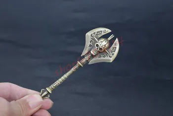 Solid pure copper, double-sided skull small axe ornaments, crafts, decorations, collections
Solid pure copper, double-sided skull small axe ornaments, crafts, decorations, collections