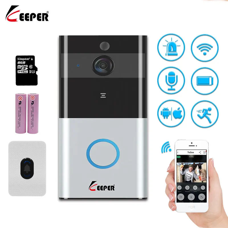 Keeper IP Video Intercom WI-FI Video Door Phone Bell WIFI Doorbell Camera For Apartments IR Alarm Wireless Security Camera 3
Keeper IP Video Intercom WI-FI Video Door Phone Bell WIFI Doorbell Camera For Apartments IR Alarm Wireless Security Camera 3