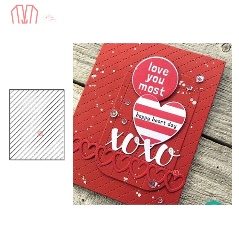 Mai Diagonal Stitches Cover Panel Metal Cutting Dies Stencils for DIY Scrapbooking photo album Decorative Embossing Paper Cards
Mai Diagonal Stitches Cover Panel Metal Cutting Dies Stencils for DIY Scrapbooking photo album Decorative Embossing Paper Cards