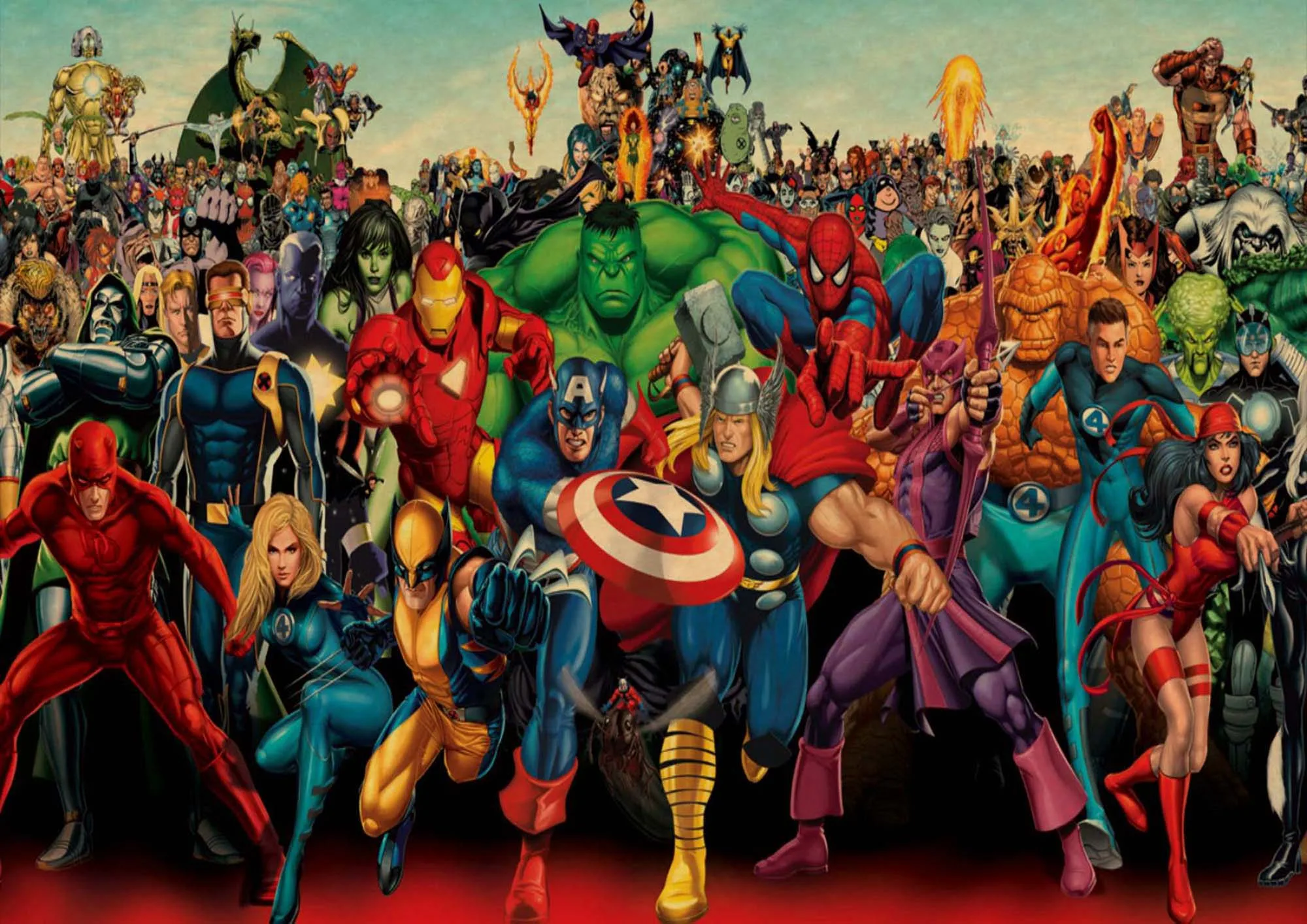 Marvel постеры с комиксами прозрачные наклейки на стену супергерои принты домашний