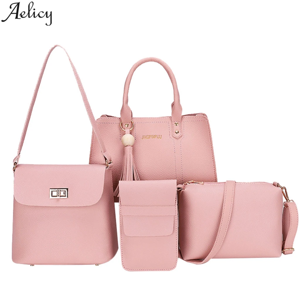 Aelicy Women 4pcs Composite Solid Fashion Leather Messenger Bag Elegant Versatile Simple Single Shoulder Bag Crossbody Bag New
Aelicy Women 4pcs Composite Solid Fashion Leather Messenger Bag Elegant Versatile Simple Single Shoulder Bag Crossbody Bag New