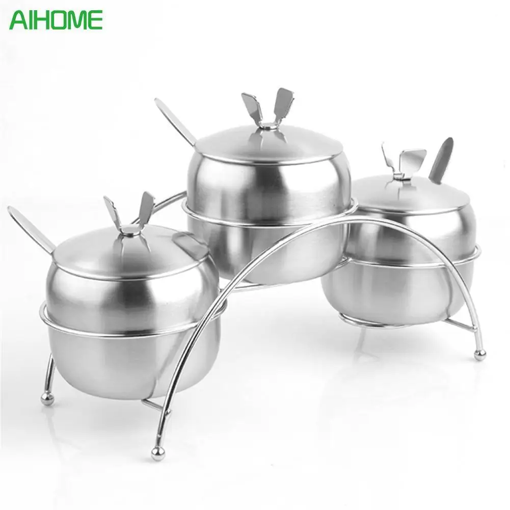 7Pcs/Set Apple Shape Stainless Steel Condiment Pot Spice Container Salt Bowl Serving Jars Pot Spoons Kitchen Supplies New
7Pcs/Set Apple Shape Stainless Steel Condiment Pot Spice Container Salt Bowl Serving Jars Pot Spoons Kitchen Supplies New