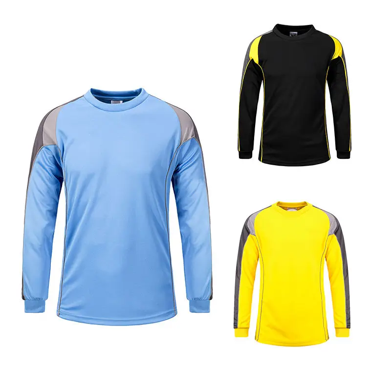 Image Mens Football Goalkeeper Goalie Soccer Keeper Foam Padded Jersey Uniforms Tops