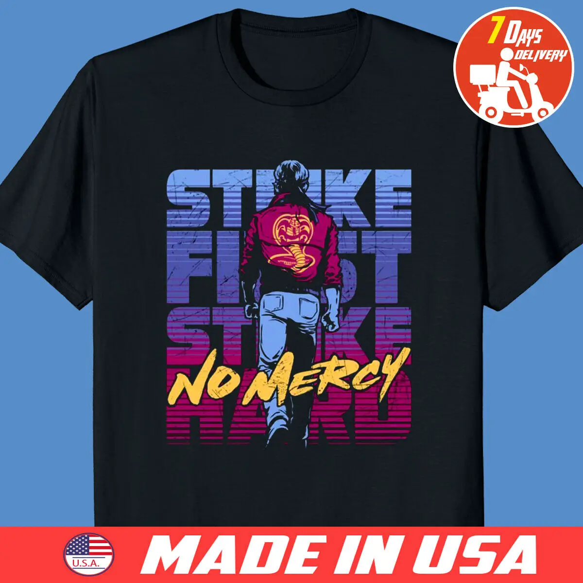 2019 Fashion Cobra Kai No Mercy The Karate Kid Movie 80S T Shirt Black Unisex Tee
2019 Fashion Cobra Kai No Mercy The Karate Kid Movie 80S T Shirt Black Unisex Tee