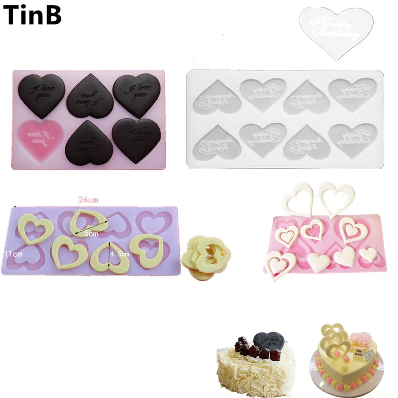 4 molds optional New 3D Heart Shape Chocolate Silicone Mold Bakeware 6 Cups Cake Cookie Icecream Sweet Cake Tools
4 molds optional New 3D Heart Shape Chocolate Silicone Mold Bakeware 6 Cups Cake Cookie Icecream Sweet Cake Tools