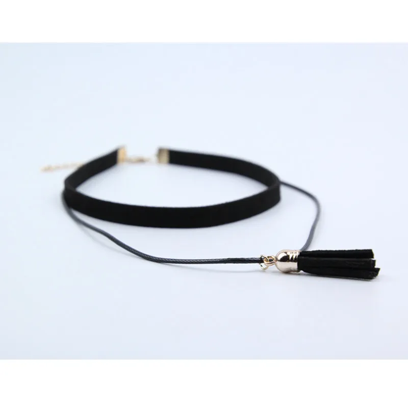 Women Choker Necklaces Bijoux Tassel Two Layers Black Velvet Necklace Fashion Jewelry Chain Necklaces String Pendant x26
Women Choker Necklaces Bijoux Tassel Two Layers Black Velvet Necklace Fashion Jewelry Chain Necklaces String Pendant x26