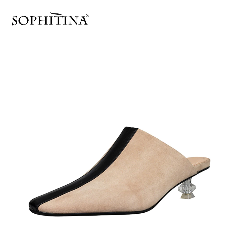 SOPHITINA 2019 New Arrival Fashion Square Toe Strange Style Heel Woman Mule Shoes High-quality Kid Suede Mature Dress Pumps PO52
SOPHITINA 2019 New Arrival Fashion Square Toe Strange Style Heel Woman Mule Shoes High-quality Kid Suede Mature Dress Pumps PO52