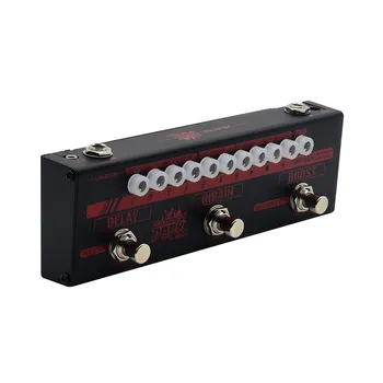 Valeton Dapper Dark Mini Effects Strip Pedal With Tuner, Boost, Hi-gain and Delay Model Plus 9V DC 1 Amp Power Supply MES-3
Valeton Dapper Dark Mini Effects Strip Pedal With Tuner, Boost, Hi-gain and Delay Model Plus 9V DC 1 Amp Power Supply MES-3