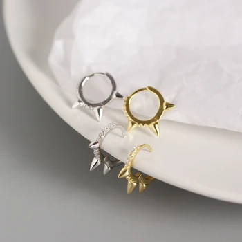 Punk Vintage Three Cones Crystal Hoops Earrings 925 Silver Jewelry Gold/white-gold Round Statement Earrings For Women Jewelry
Punk Vintage Three Cones Crystal Hoops Earrings 925 Silver Jewelry Gold/white-gold Round Statement Earrings For Women Jewelry