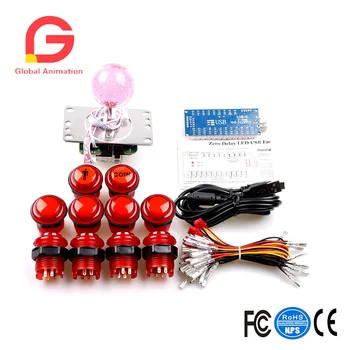 LED Arcade DIY Parts 1x Zero Delay USB Encoder+1x 8 Way Joystick+10x LED Illuminated Push Buttons For Mame Jamma Arcade Porject
LED Arcade DIY Parts 1x Zero Delay USB Encoder+1x 8 Way Joystick+10x LED Illuminated Push Buttons For Mame Jamma Arcade Porject