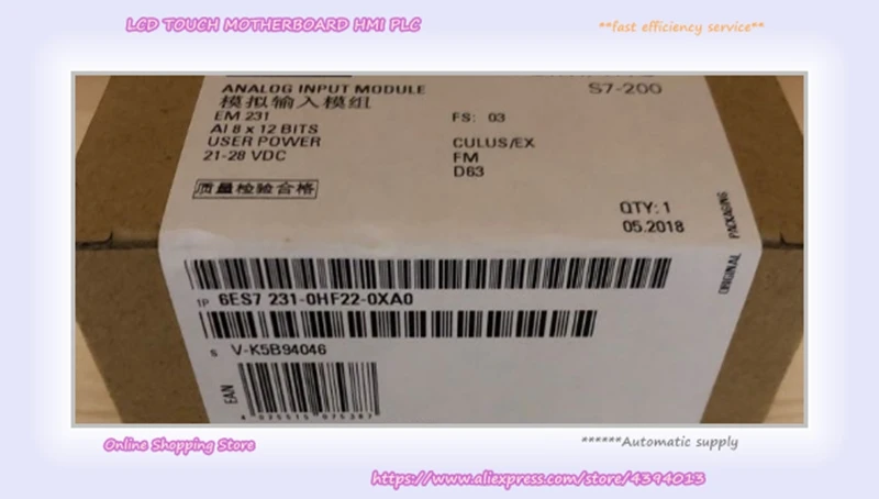 8 analog input 6ES7231 6ES7 231-0HF22-0XA0 genuine S7-200 new original PLC