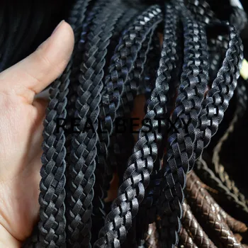 REAL BESTXY 5m/lot 12*3mm black flat leather braided cords braided leather straps for jewelry findings DIY leather cords
REAL BESTXY 5m/lot 12*3mm black flat leather braided cords braided leather straps for jewelry findings DIY leather cords