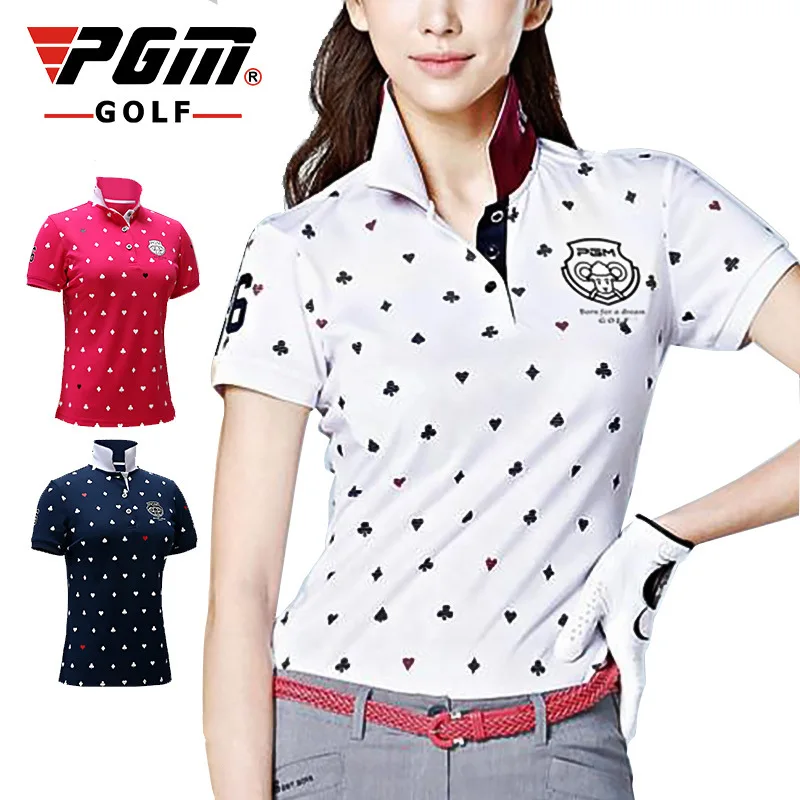 2018 New arrival Summer PGM Printing Golf Shirts women's golf Sportswear short sleeved Breathable elastic T-shirt size S-XL
2018 New arrival Summer PGM Printing Golf Shirts women's golf Sportswear short sleeved Breathable elastic T-shirt size S-XL