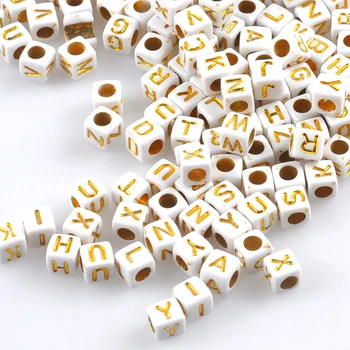 400PCs Mixed white and gold Acrylic Alphabet/Letter square Beads Pony Beads For Jewelry Making 6x6mm YKL0569
400PCs Mixed white and gold Acrylic Alphabet/Letter square Beads Pony Beads For Jewelry Making 6x6mm YKL0569