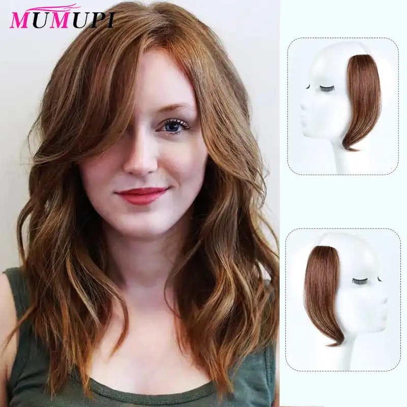 Mumupi 25 30cm Clip In Bangs On Front Hair Side Fringe Hair