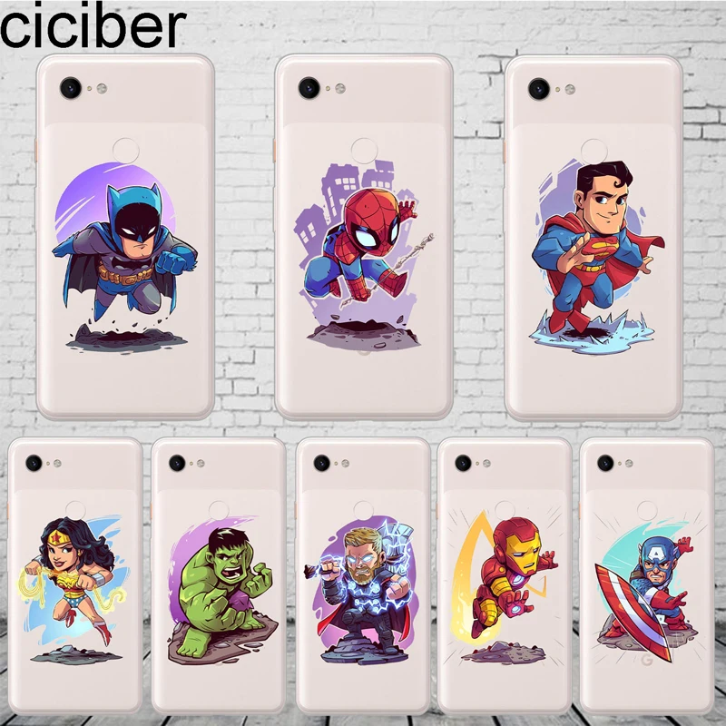 ciciber Captain America iron Man Phone Case For Google Pixel 3 2 XL Clear Soft Silicone Cover for Pixel 3XL 2XL Funda Coque
ciciber Captain America iron Man Phone Case For Google Pixel 3 2 XL Clear Soft Silicone Cover for Pixel 3XL 2XL Funda Coque
