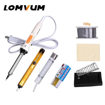 LOMVUM Electric Soldering Iron Temperature Adjustable Soldering Iron Kit 40-60W Handle Heat Pencil Soldering Iron 220V
LOMVUM Electric Soldering Iron Temperature Adjustable Soldering Iron Kit 40-60W Handle Heat Pencil Soldering Iron 220V
