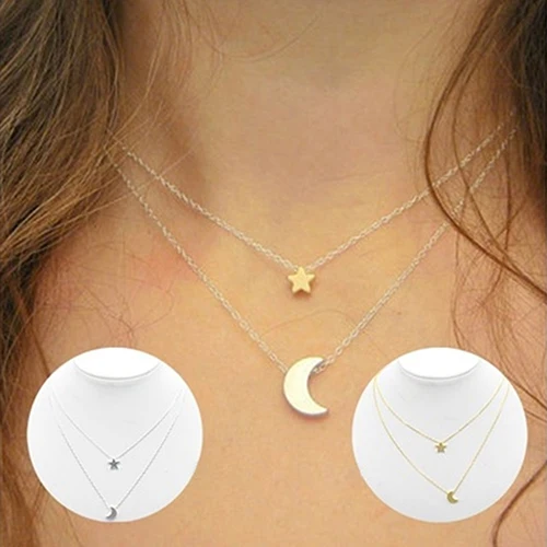 Women's Sexy Star Moon Double-Layer Vertical Drop Bar Pendant Charm Necklace 6Y7A 7HNW
Women's Sexy Star Moon Double-Layer Vertical Drop Bar Pendant Charm Necklace 6Y7A 7HNW