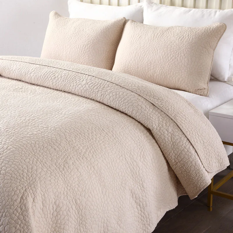 CHAUSUB Quality Solid Bedspread Quilt Set 3 Piece Embroidered Quilted Bedding Queen Size Quilts Cover Cotton Coverlets
CHAUSUB Quality Solid Bedspread Quilt Set 3 Piece Embroidered Quilted Bedding Queen Size Quilts Cover Cotton Coverlets