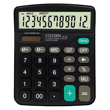 Genuine Desktop Dual Power 12 Digital Display General Purpose Calculator For Daily Office Working, Shipping No Battery
Genuine Desktop Dual Power 12 Digital Display General Purpose Calculator For Daily Office Working, Shipping No Battery