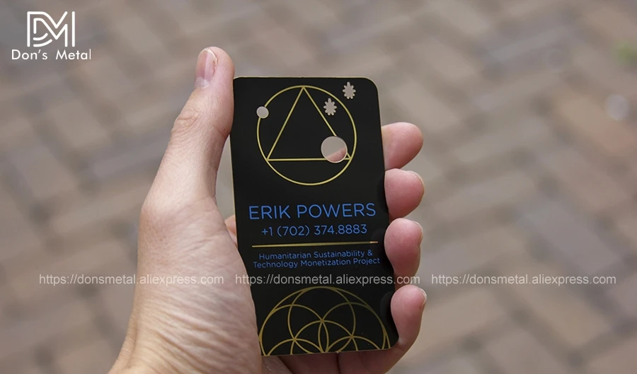 Dumb black metal card black metal business card creative  production high-grade metal membership card business card 
