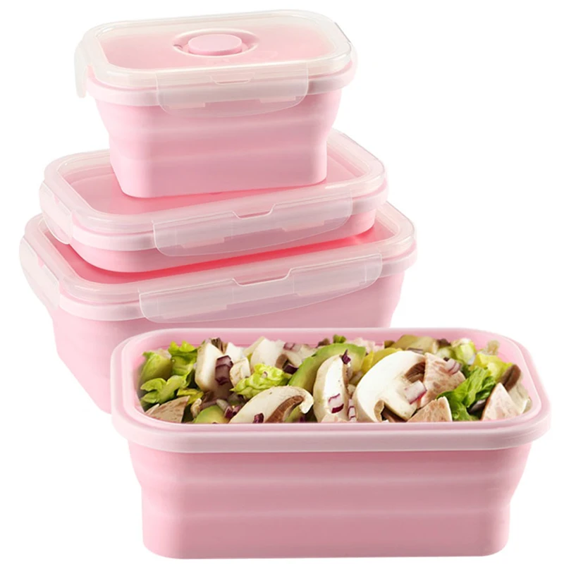 4Pcs Silicone Folding Bento Box Collapsible Portable Lunch Box for Food Dinnerware Food Container Food Bowl For Children
4Pcs Silicone Folding Bento Box Collapsible Portable Lunch Box for Food Dinnerware Food Container Food Bowl For Children