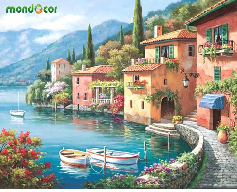 DIY Oil Painting By Numbers Frame Paint on Canvas Wall Pictures for Living Room Wall Art Home Decor Harbor Hand-painted Coloring
DIY Oil Painting By Numbers Frame Paint on Canvas Wall Pictures for Living Room Wall Art Home Decor Harbor Hand-painted Coloring