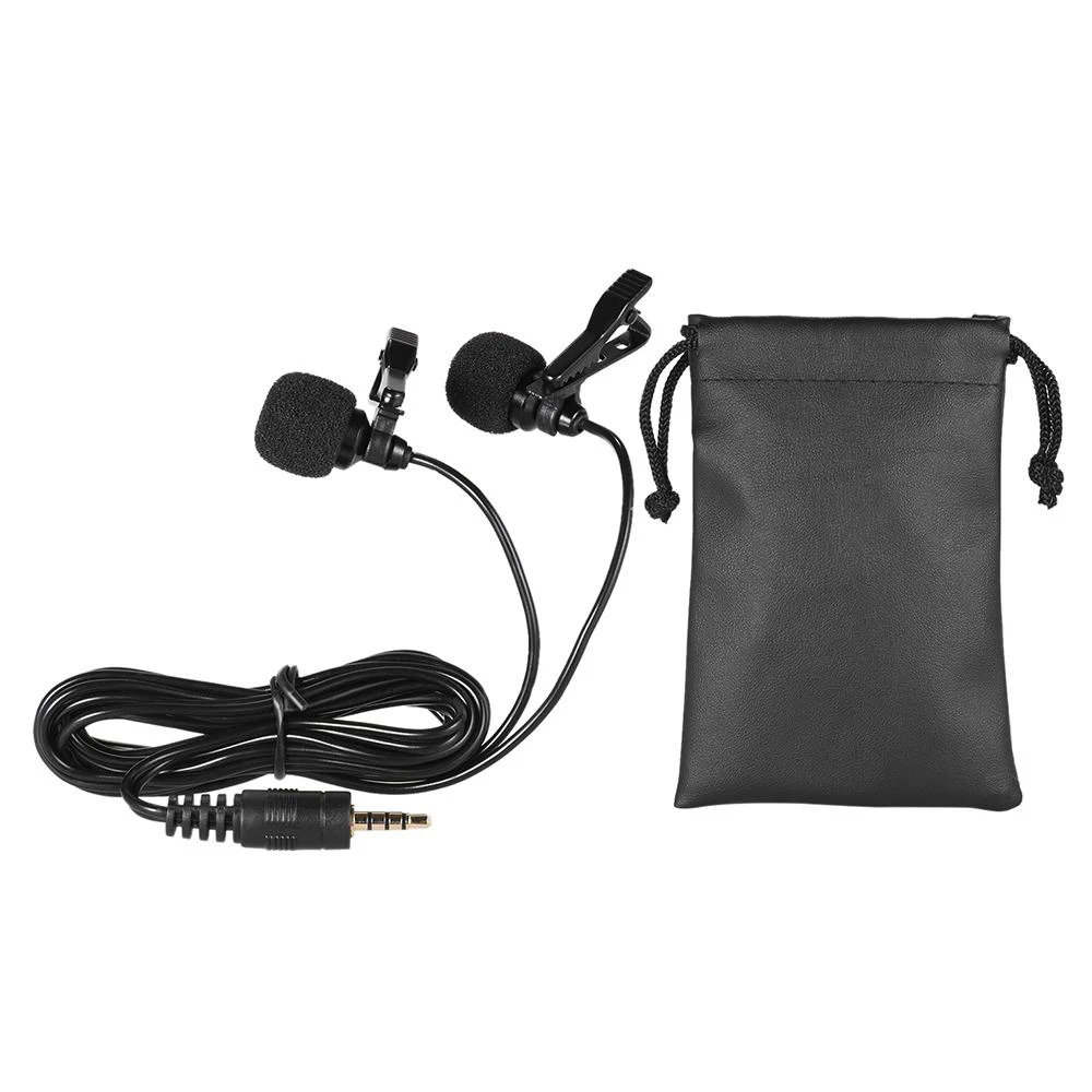 Andoer 150cm Cellphone Smartphone Microphone Mini Dual-Headed Omni-Directional Mic Microphones with Collar Clip for iPad iPhone5
Andoer 150cm Cellphone Smartphone Microphone Mini Dual-Headed Omni-Directional Mic Microphones with Collar Clip for iPad iPhone5
