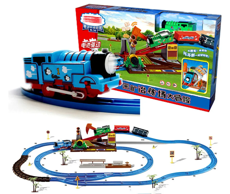 Thomas Electric train mining smelting field adventure track set children assembled puzzle interactive toy Race tracks for boy
Thomas Electric train mining smelting field adventure track set children assembled puzzle interactive toy Race tracks for boy