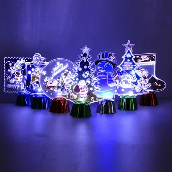 Christmas 3D Table Lamp Santa Claus Snowman Pattern Mini Night Light Xmas Decoration 3D Night Light for Nursery Room Kids Gift
Christmas 3D Table Lamp Santa Claus Snowman Pattern Mini Night Light Xmas Decoration 3D Night Light for Nursery Room Kids Gift