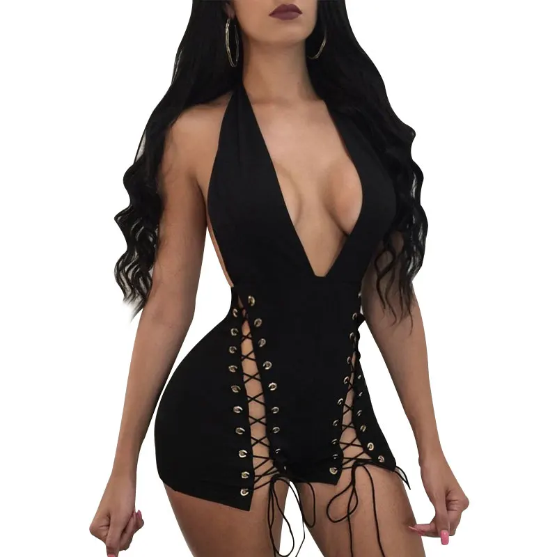 Summer Jumpsuit 2018 Women Black White Bandage Zipper Backless Jumpsuit Club Jumpsuits Fashion Bodycon V-neck Women Jumpsuit
Summer Jumpsuit 2018 Women Black White Bandage Zipper Backless Jumpsuit Club Jumpsuits Fashion Bodycon V-neck Women Jumpsuit
