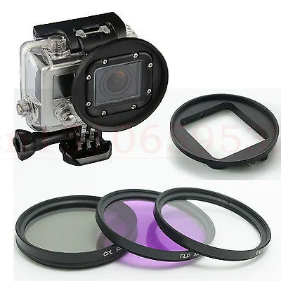 Комплект фильтров 58 мм и фильтр объектива CPL UV FLD + переходное кольцо для GoPro Hero 3
Комплект фильтров 58 мм и фильтр объектива CPL UV FLD + переходное кольцо для GoPro Hero 3