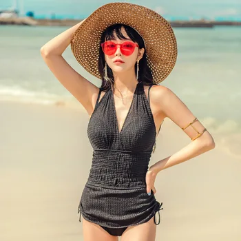 Women's Swimsuit 2019 Swimwear One-Piece Trikini Swimsuits Women Shaping One Piece Korea New Sexy Polyester Solid
Women's Swimsuit 2019 Swimwear One-Piece Trikini Swimsuits Women Shaping One Piece Korea New Sexy Polyester Solid
