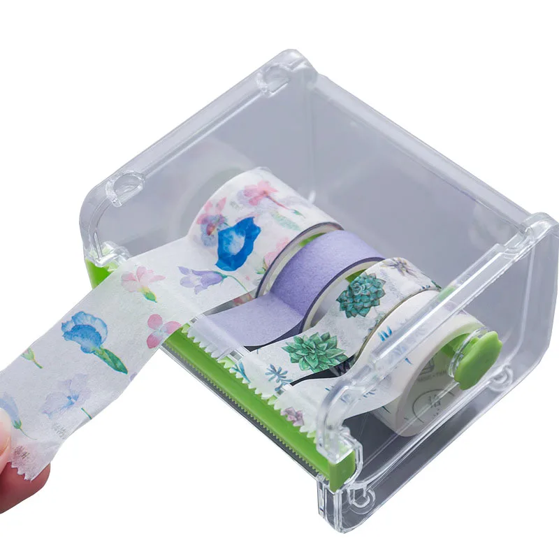 XUNZHE Tape Storage Boxes Creative and paper tape cutter office stationery tape holder ribbon holder transparent
XUNZHE Tape Storage Boxes Creative and paper tape cutter office stationery tape holder ribbon holder transparent
