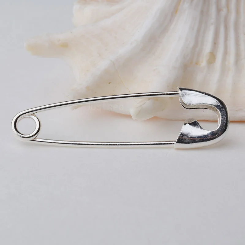 Solid 925 Sterling Silver Kilt Pin Shawl and scarf pin Safety Broochs for Jewelry Diy Components and Findings
Solid 925 Sterling Silver Kilt Pin Shawl and scarf pin Safety Broochs for Jewelry Diy Components and Findings