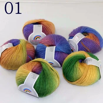 Sale Soft 6X50gr ballCashmere Wool Colorful Rainbow Wrap Shawl DIY Hand Knit Yarn 524-yarn
Sale Soft 6X50gr ballCashmere Wool Colorful Rainbow Wrap Shawl DIY Hand Knit Yarn 524-yarn