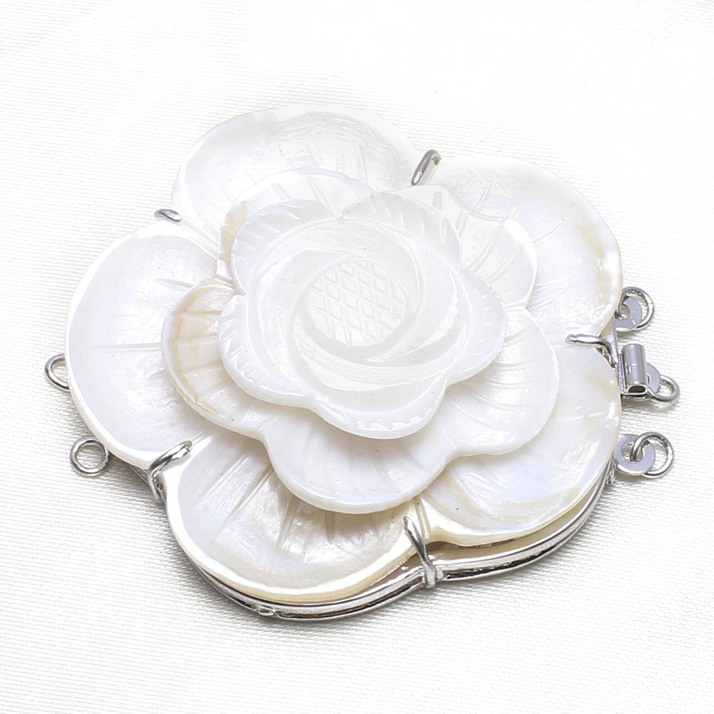 Shell Box Clasp Wholesale Jewelry White Shell Flower natural & 3-strand 52x47x12mm, Hole:Approx 2mm, Sold By PC
Shell Box Clasp Wholesale Jewelry White Shell Flower natural & 3-strand 52x47x12mm, Hole:Approx 2mm, Sold By PC