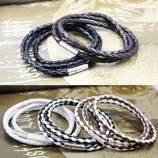 Accessories personalized knitted leather multi-circle magnet magnetic buckle bracelet female hand accessory jewelry
Accessories personalized knitted leather multi-circle magnet magnetic buckle bracelet female hand accessory jewelry
