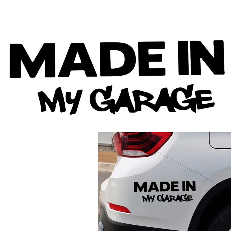 Car Styling Black/Silver 17.8*5.9CM MADE IN MY GARAGE Funny Car Stickers Decal Car Styling Motorcycle Cool Covers
Car Styling Black/Silver 17.8*5.9CM MADE IN MY GARAGE Funny Car Stickers Decal Car Styling Motorcycle Cool Covers