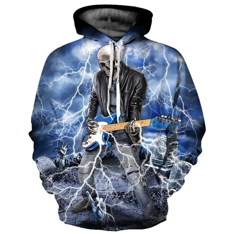 Headbook Brand Hoodies Men/Women Thin Cool Fashion 3d Sweatshirts Print Lightning Playing Guitar Skull Hooded Hoodies YXQL672
Headbook Brand Hoodies Men/Women Thin Cool Fashion 3d Sweatshirts Print Lightning Playing Guitar Skull Hooded Hoodies YXQL672